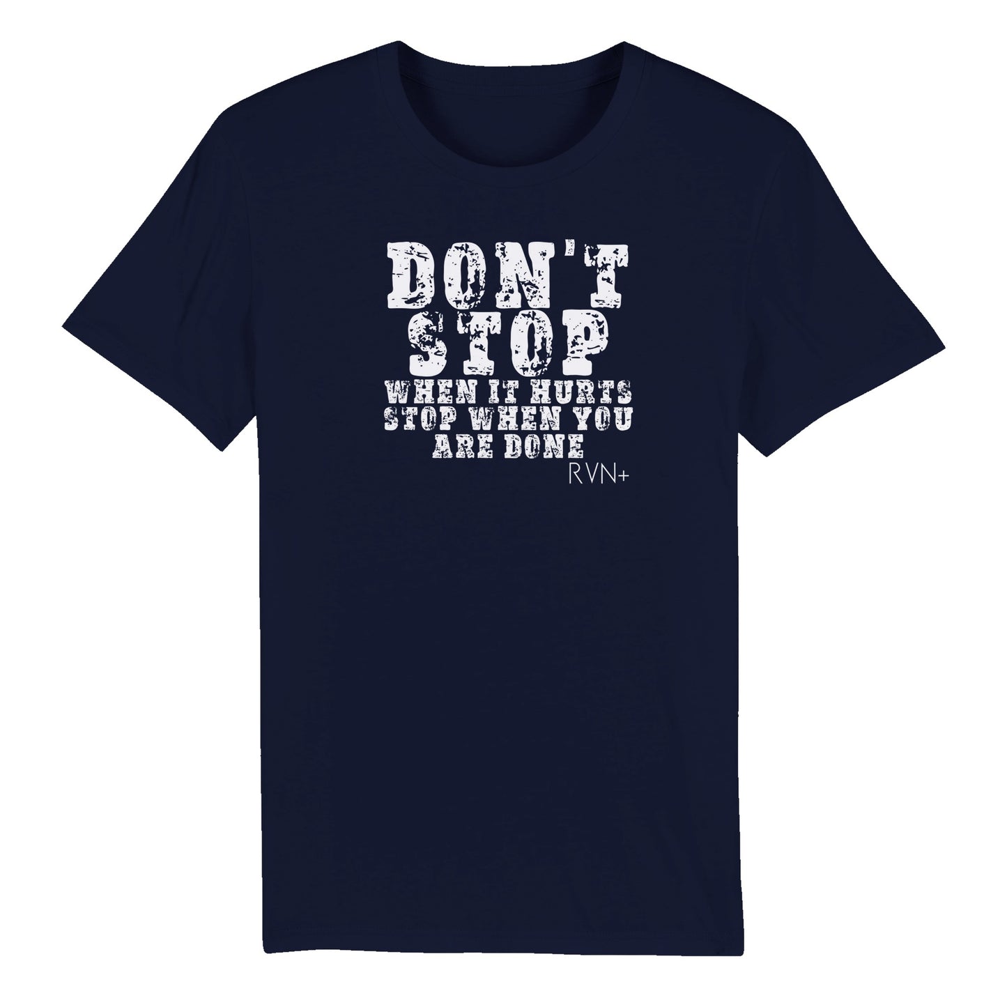 Don't Stop Until You're Done Unisex Organic T-Shirt - Your Finish Line Awaits! Clothes by Tobey Alexander