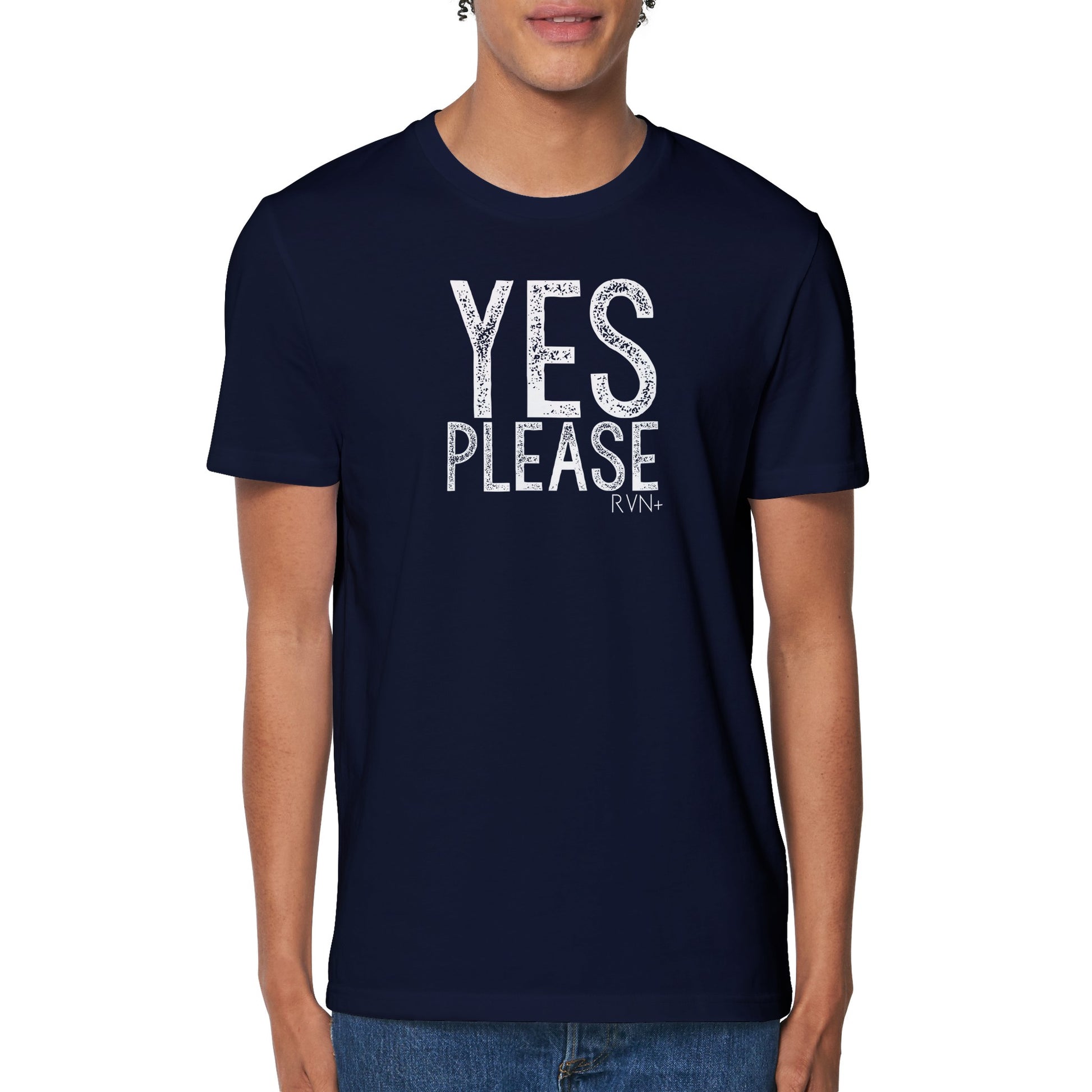 Yes Please! Fight the doubt - Organic Unisex Crew T-shirt Clothes by Tobey Alexander