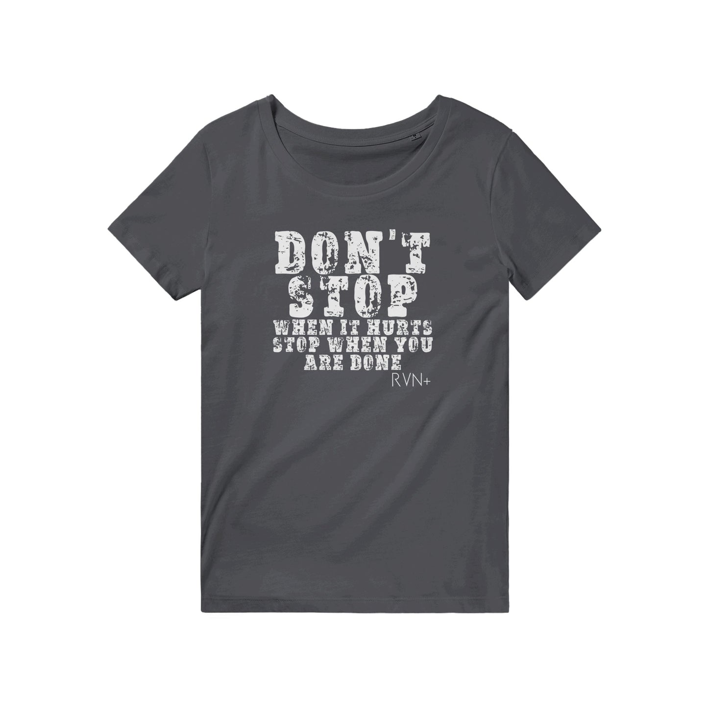 Don't Stop Until You're Done Unisex Organic T-Shirt - Your Finish Line Awaits! Clothes by Tobey Alexander