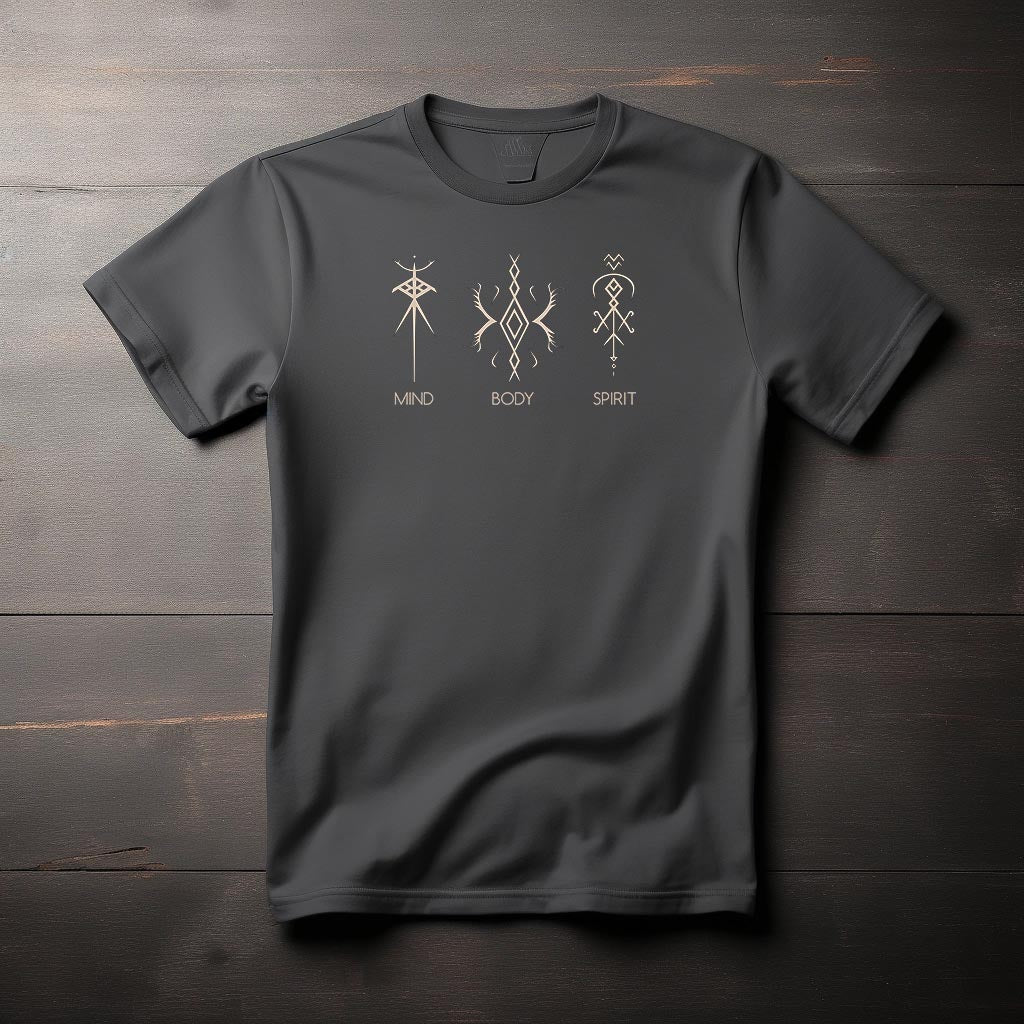 Mind, Body, Spirit Organic Unisex Tee Clothes by Tobey Alexander