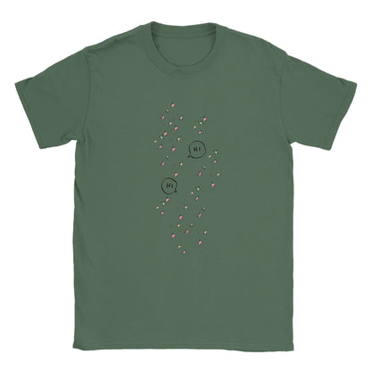 Love and Homage: 'Hi Leaves' Heartstopper Inspired Unisex Crewneck Tee Clothes By Tobey Alexander