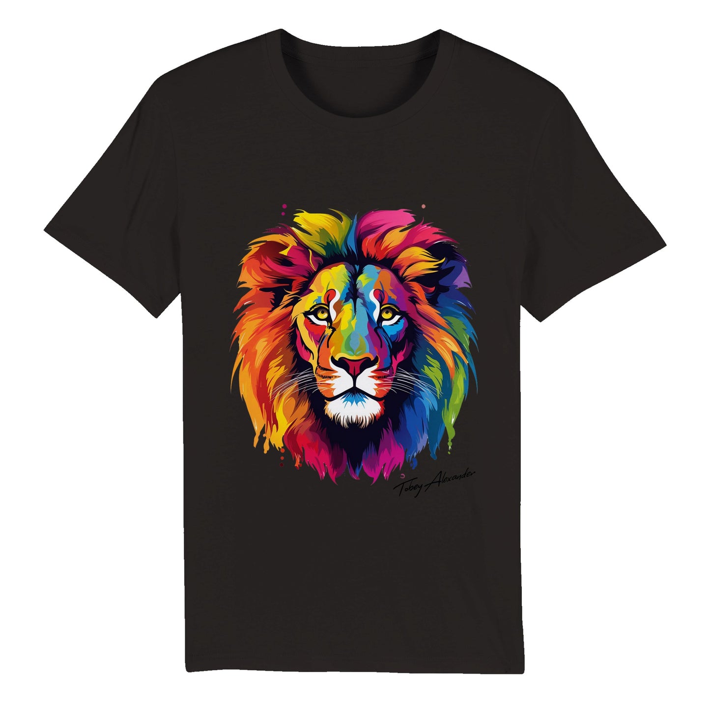 Roar with Pride: Lion Pride Organic Unisex Crewneck T-shirt 🦁🏳️‍🌈