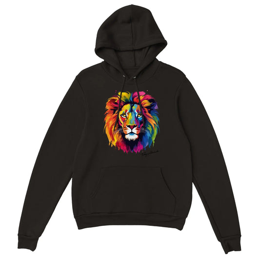 Roar with Pride: Lion Pride Premium Pullover Hoodie 🦁🏳️‍🌈 Clothes By Tobey Alexander