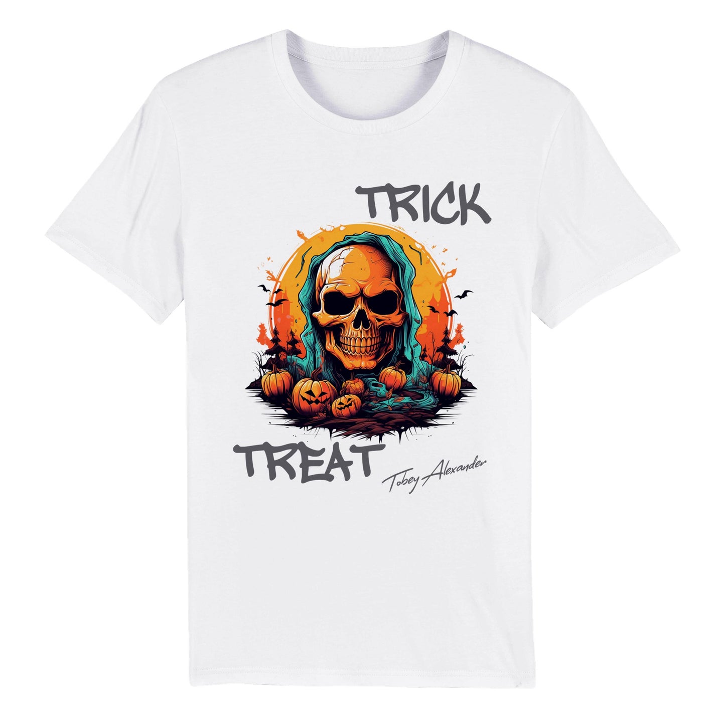 Boo-tifully Spooktacular Halloween Trick Or Treat Organic Crewneck Tee! 🎃👻
