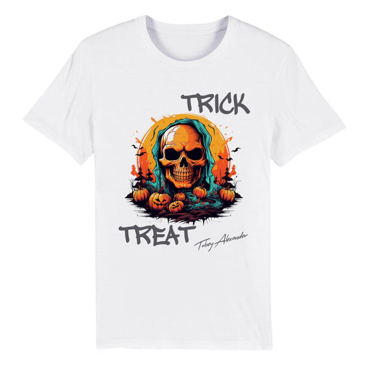 Boo-tifully Spooktacular Halloween Trick Or Treat Organic Crewneck Tee! 🎃👻