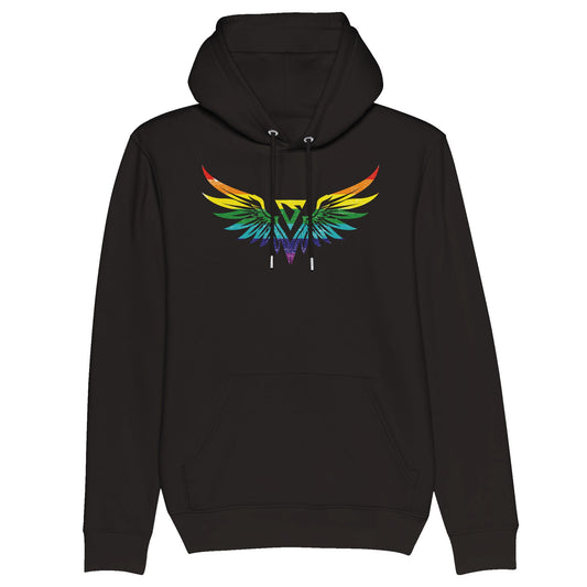 RVN Pride LGBTQ+ Logo Unisex Pullover Organic Hoodie! Clothes by Tobey Alexander