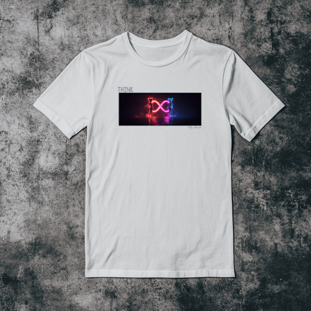 THINK Infinity Neon T-Shirt – Limitless Possibilities Tobey Alexander's Imagination