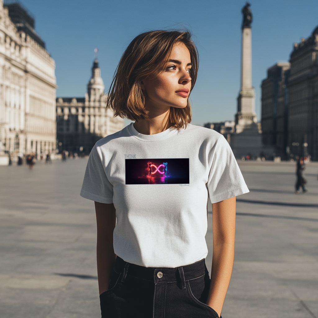 THINK Infinity Neon T-Shirt – Limitless Possibilities Tobey Alexander's Imagination