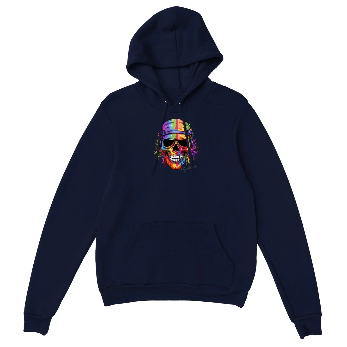 Duty Calls Rainbow Skull: Premium Unisex Pullover Hoodie 🌈💀