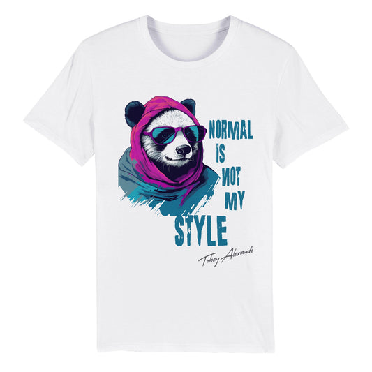 Defy Normalcy: 'Normal Is Not My Style' Organic Unisex Crewneck Tee Clothes By Tobey Alexander